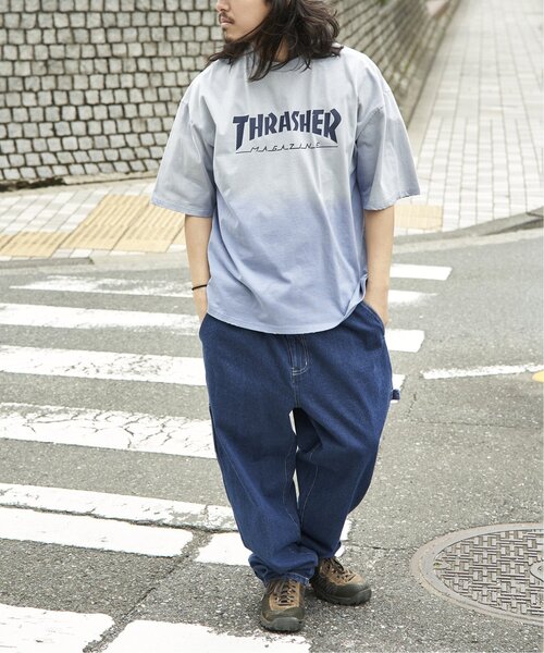 THRASHER(スラッシャー)の「THRASHER スラッシャー ヴィンテージダメージTシャツ(Tシャツ/カットソー・メンズ・ブラウン/ネイビー/ピンク/ブラック・LL/L/M)」の19枚目の写真