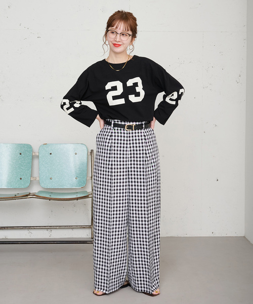 B.C STOCK（ベーセーストック）の「【ZOZO限定】ウォッシャブル / ワイドスラックス（スラックス・レディース・ブラック・FREE）」の4枚目の写真