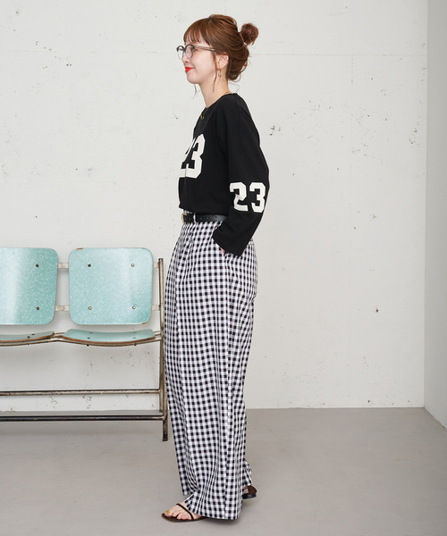 B.C STOCK（ベーセーストック）の「【ZOZO限定】ウォッシャブル / ワイドスラックス（スラックス・レディース・ブラック・FREE）」の5枚目の写真