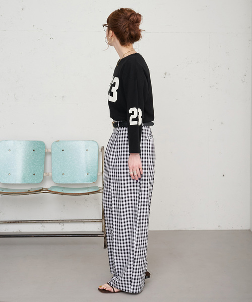 B.C STOCK（ベーセーストック）の「【ZOZO限定】ウォッシャブル / ワイドスラックス（スラックス・レディース・ブラック・FREE）」の6枚目の写真