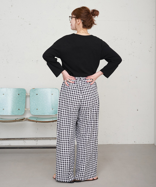 B.C STOCK（ベーセーストック）の「【ZOZO限定】ウォッシャブル / ワイドスラックス（スラックス・レディース・ブラック・FREE）」の8枚目の写真