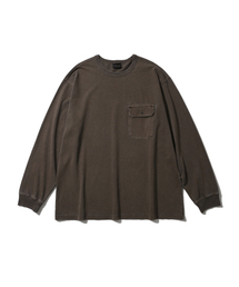 HAVEOFFDUTY（ハブオブデューティ）の「ダイングポケットロングスリーブTシャツ（モカ）（Tシャツ/カットソー）」