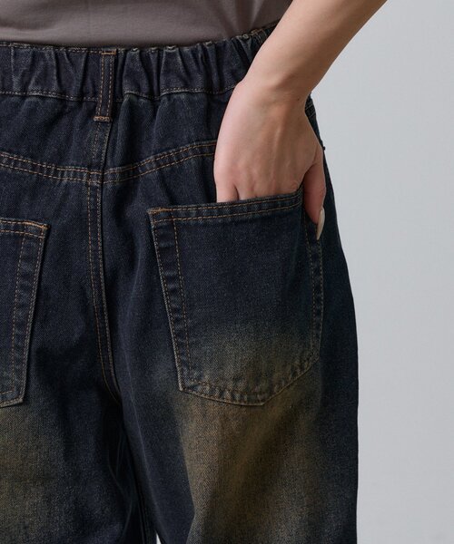 goocy（グーシー）の「【ワードローブ必須！】ワイドストレートデニムパンツ（デニムパンツ・レディース・ブラック/ブルー/ネイビー・PM/MEDIUM/SMALL）」の21枚目の写真