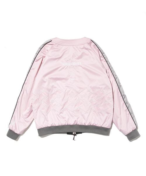 reversal.dogi.design.works(リバーサル・ドーギ・デザイン・ワークス)の「<reversal/リバーサル>NOMAD FIGHTER SKA JACKET(スカジャン・メンズ・ブラック/ピンク・MEDIUM/LARGE/X-LARGE)」の3枚目の写真
