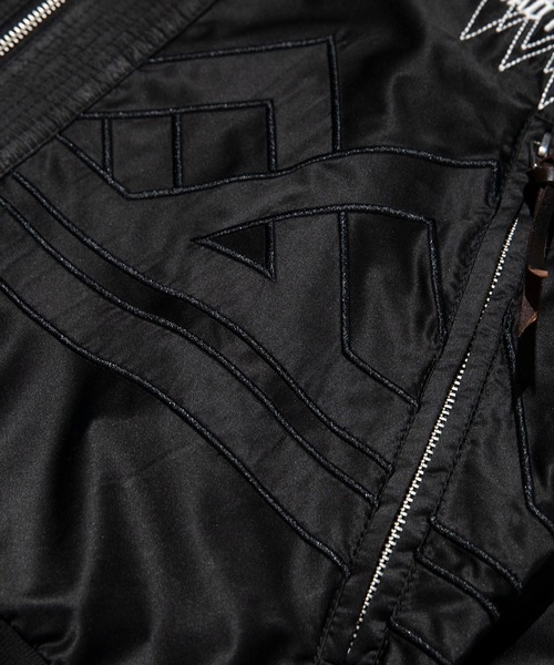 reversal.dogi.design.works(リバーサル・ドーギ・デザイン・ワークス)の「<reversal/リバーサル>NOMAD FIGHTER SKA JACKET(スカジャン・メンズ・ブラック/ピンク・MEDIUM/LARGE/X-LARGE)」の8枚目の写真