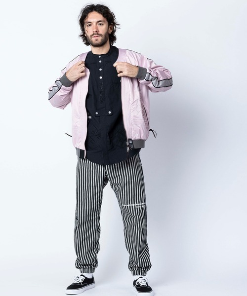 reversal.dogi.design.works(リバーサル・ドーギ・デザイン・ワークス)の「<reversal/リバーサル>NOMAD FIGHTER SKA JACKET(スカジャン・メンズ・ブラック/ピンク・MEDIUM/LARGE/X-LARGE)」の16枚目の写真