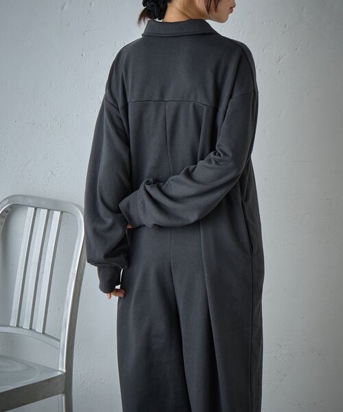 goocy（グーシー）の「裏毛ルーズオールインワン（ワンピース・レディース・ブラック/ブラウン・FREE）」の6枚目の写真