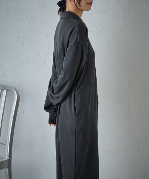 goocy（グーシー）の「裏毛ルーズオールインワン（ワンピース・レディース・ブラック/ブラウン・FREE）」の7枚目の写真