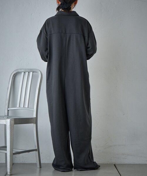 goocy（グーシー）の「裏毛ルーズオールインワン（ワンピース・レディース・ブラック/ブラウン・FREE）」の8枚目の写真