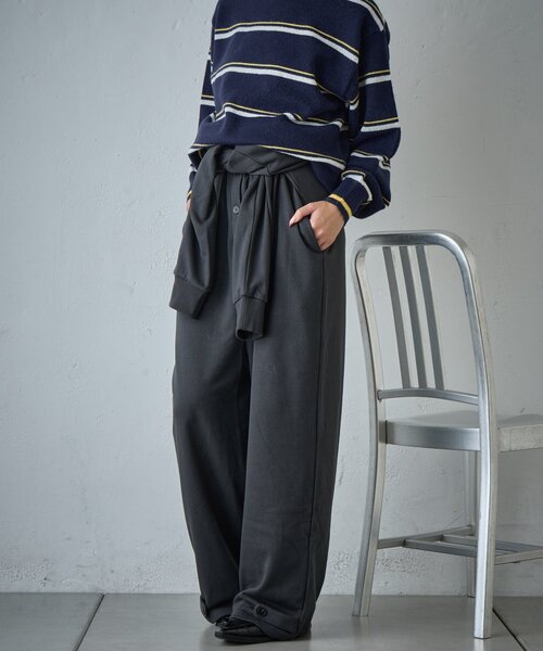 goocy（グーシー）の「裏毛ルーズオールインワン（ワンピース・レディース・ブラック/ブラウン・FREE）」の9枚目の写真