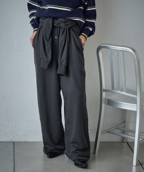 goocy（グーシー）の「裏毛ルーズオールインワン（ワンピース・レディース・ブラック/ブラウン・FREE）」の10枚目の写真