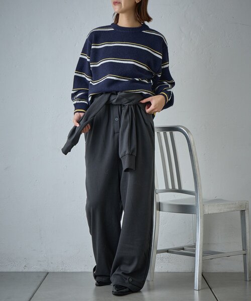 goocy（グーシー）の「裏毛ルーズオールインワン（ワンピース・レディース・ブラック/ブラウン・FREE）」の13枚目の写真