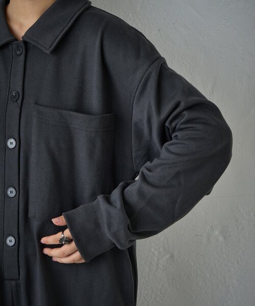 goocy（グーシー）の「裏毛ルーズオールインワン（ワンピース・レディース・ブラック/ブラウン・FREE）」の19枚目の写真