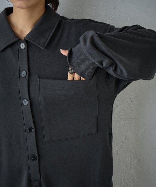 goocy（グーシー）の「裏毛ルーズオールインワン（ワンピース・レディース・ブラック/ブラウン・FREE）」の22枚目の写真