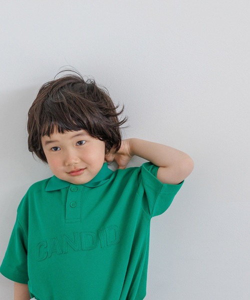 LOWRYS FARM（ローリーズファーム）の「ロゴプリントポロＳＳ　664977（ポロシャツ・キッズ・グリーン/アイボリー・150cm/140cm/130cm/120cm/110cm）」の9枚目の写真