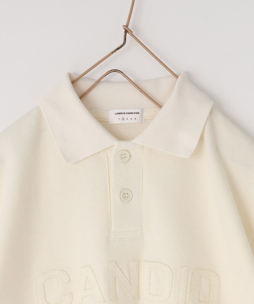 LOWRYS FARM（ローリーズファーム）の「ロゴプリントポロＳＳ　664977（ポロシャツ・キッズ・グリーン/アイボリー・150cm/140cm/130cm/120cm/110cm）」の11枚目の写真