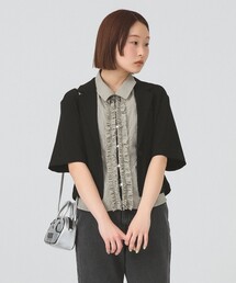 Ray BEAMS | 1ボタン シングル クロップド ジャケット(ベスト)