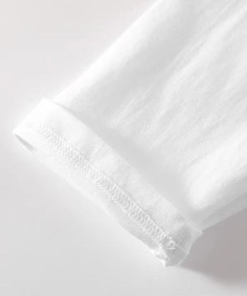 Flugge（フラッジー）の「ベーシックロングスリーブT（Tシャツ/カットソー・レディース・ホワイト/ブラック・MEDIUM/LARGE）」の3枚目の写真