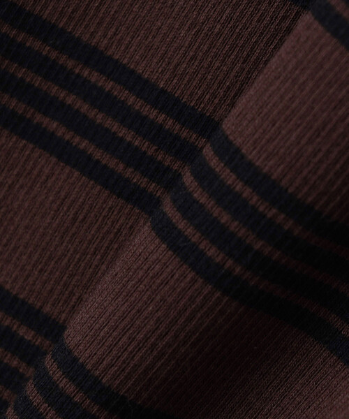 GANNI（ガニー）の「GANNI/ガニー Soft Cotton Rib Tank Top / A1050049 / ワンポイントロゴ 刺繍 リブニット タンク（タンクトップ・レディース・ピンク/ブラウン/サックスブルー・SMALL）」の7枚目の写真