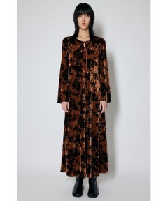 FLOWER PRINT VELOUR DRESS（ドレス）｜Ameri（アメリ）のファッション