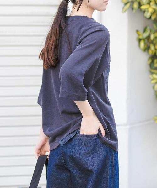 FORK&SPOON（フォークアンドスプーン）の「FORK&SPOON　シアー裏毛プルオーバー（Tシャツ/カットソー・レディース・ライトブルー/チャコールグレー・1）」の11枚目の写真