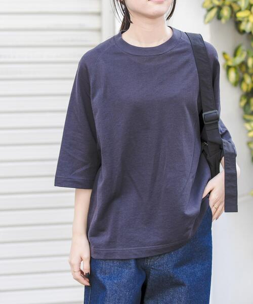 FORK&SPOON（フォークアンドスプーン）の「FORK&SPOON　シアー裏毛プルオーバー（Tシャツ/カットソー・レディース・ライトブルー/チャコールグレー・1）」の13枚目の写真