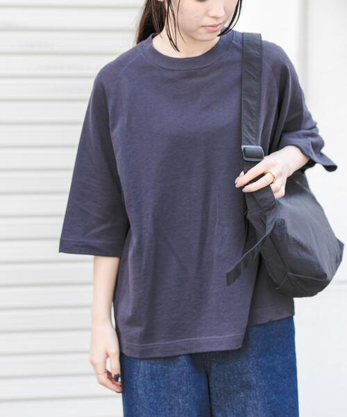 FORK&SPOON（フォークアンドスプーン）の「FORK&SPOON　シアー裏毛プルオーバー（Tシャツ/カットソー・レディース・ライトブルー/チャコールグレー・1）」の14枚目の写真