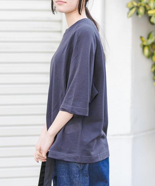 FORK&SPOON（フォークアンドスプーン）の「FORK&SPOON　シアー裏毛プルオーバー（Tシャツ/カットソー・レディース・ライトブルー/チャコールグレー・1）」の15枚目の写真