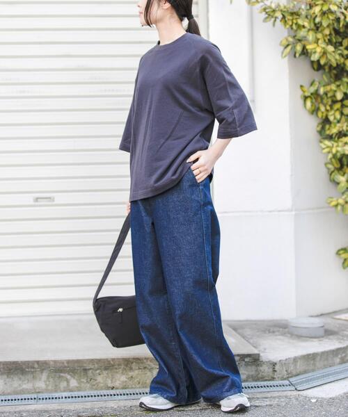 FORK&SPOON（フォークアンドスプーン）の「FORK&SPOON　シアー裏毛プルオーバー（Tシャツ/カットソー・レディース・ライトブルー/チャコールグレー・1）」の16枚目の写真