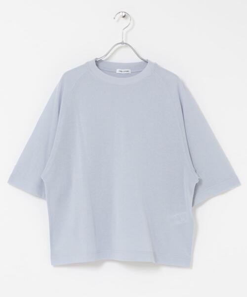 FORK&SPOON（フォークアンドスプーン）の「FORK&SPOON　シアー裏毛プルオーバー（Tシャツ/カットソー・レディース・ライトブルー/チャコールグレー・1）」の9枚目の写真