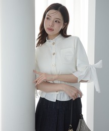 eimy istoire 白 EIMY ISTOIRE（エイミーイストワール） スカート ハイウエストコットン
