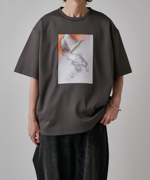 Lui's（ルイス）の「OUT OF FOCUS Tシャツ（Tシャツ/カットソー・メンズ・ブラック系その他/チャコールグレー/ブラック/ダークグレー/ホワイト/ホワイト系その他・S/M）」の6枚目の写真