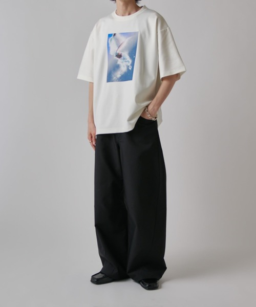 Lui's（ルイス）の「OUT OF FOCUS Tシャツ（Tシャツ/カットソー・メンズ・ブラック系その他/チャコールグレー/ブラック/ダークグレー/ホワイト/ホワイト系その他・S/M）」の15枚目の写真