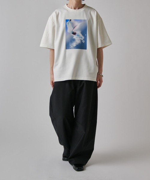 Lui's（ルイス）の「OUT OF FOCUS Tシャツ（Tシャツ/カットソー・メンズ・ブラック系その他/チャコールグレー/ブラック/ダークグレー/ホワイト/ホワイト系その他・S/M）」の16枚目の写真