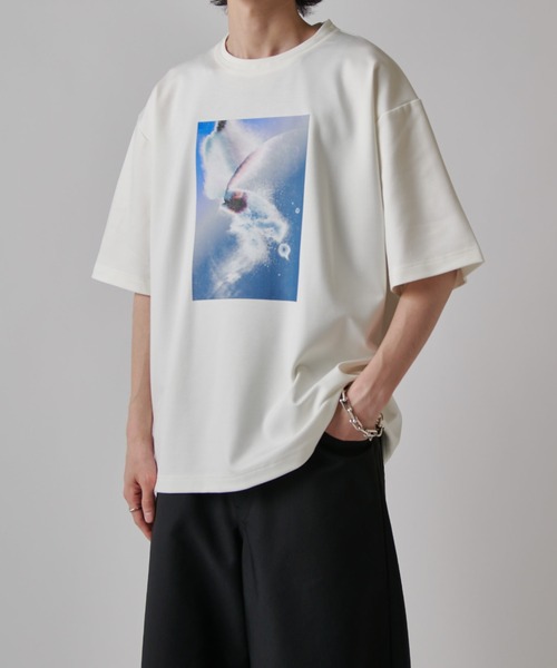 Lui's（ルイス）の「OUT OF FOCUS Tシャツ（Tシャツ/カットソー・メンズ・ブラック系その他/チャコールグレー/ブラック/ダークグレー/ホワイト/ホワイト系その他・S/M）」の12枚目の写真