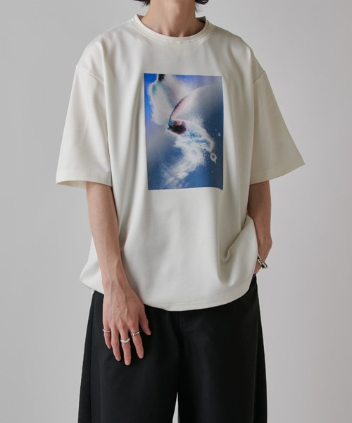 Lui's（ルイス）の「OUT OF FOCUS Tシャツ（Tシャツ/カットソー・メンズ・ブラック系その他/チャコールグレー/ブラック/ダークグレー/ホワイト/ホワイト系その他・S/M）」の13枚目の写真