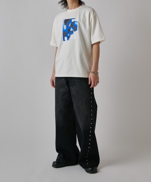 Lui's（ルイス）の「OUT OF FOCUS Tシャツ（Tシャツ/カットソー・メンズ・ブラック系その他/チャコールグレー/ブラック/ダークグレー/ホワイト/ホワイト系その他・S/M）」の11枚目の写真