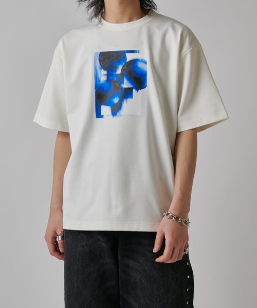 Lui's（ルイス）の「OUT OF FOCUS Tシャツ（Tシャツ/カットソー・メンズ・ブラック系その他/チャコールグレー/ブラック/ダークグレー/ホワイト/ホワイト系その他・S/M）」の7枚目の写真