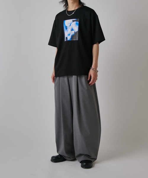 Lui's（ルイス）の「OUT OF FOCUS Tシャツ（Tシャツ/カットソー・メンズ・ブラック系その他/チャコールグレー/ブラック/ダークグレー/ホワイト/ホワイト系その他・S/M）」の20枚目の写真