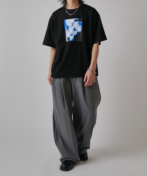 Lui's（ルイス）の「OUT OF FOCUS Tシャツ（Tシャツ/カットソー・メンズ・ブラック系その他/チャコールグレー/ブラック/ダークグレー/ホワイト/ホワイト系その他・S/M）」の21枚目の写真