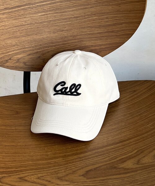 un dix cors（アンディコール）の「call刺繍キャップ（キャップ・レディース・アイボリー/ブラック/ネイビー/ブラウン・FREE）」の2枚目の写真