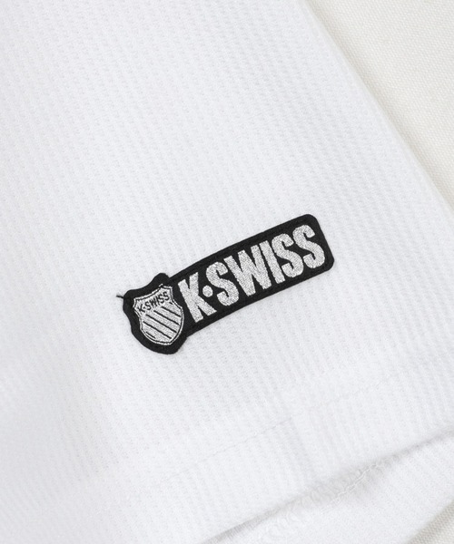 K-SWISS(ケースイス)の「【K-SWISS/ケースイス】ドライワッフルハーフZIPTシャツ(Tシャツ/カットソー・メンズ・ホワイト/ブラック/ネイビー・MEDIUM/LARGE/X-LARGE)」の6枚目の写真