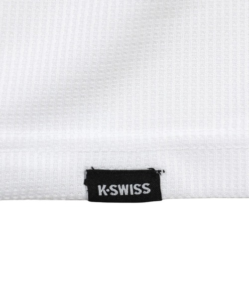 K-SWISS(ケースイス)の「【K-SWISS/ケースイス】ドライワッフルハーフZIPTシャツ(Tシャツ/カットソー・メンズ・ホワイト/ブラック/ネイビー・MEDIUM/LARGE/X-LARGE)」の7枚目の写真