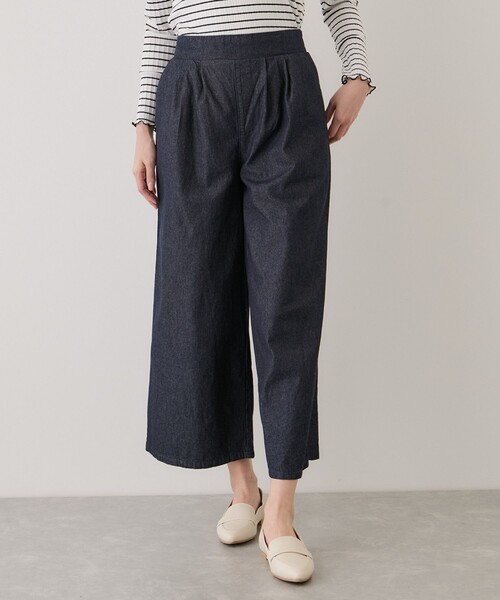 Jayro（ジャイロ）の「デニム2タックワイドパンツ（デニムパンツ・レディース・ブルー系その他4/ネイビー・M）」の3枚目の写真