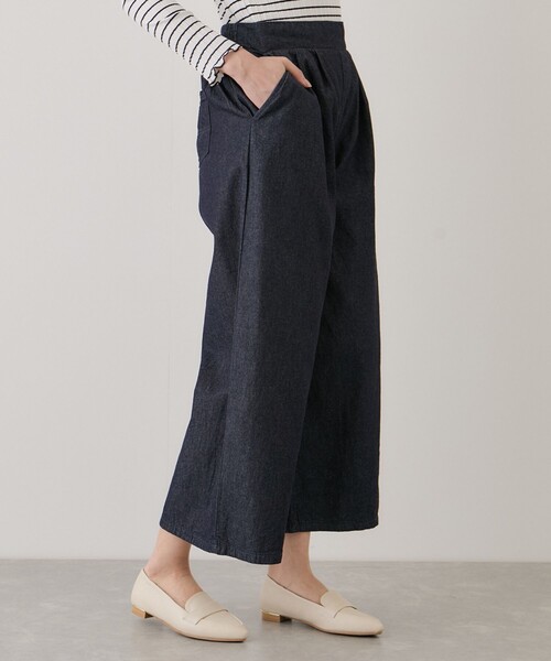 Jayro（ジャイロ）の「デニム2タックワイドパンツ（デニムパンツ・レディース・ブルー系その他4/ネイビー・M）」の4枚目の写真