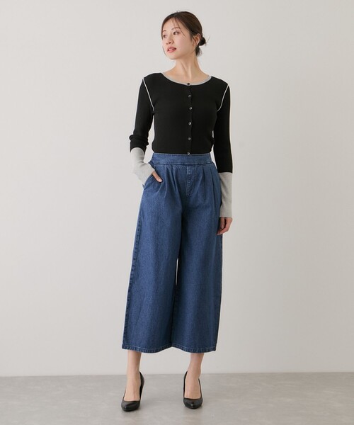 Jayro（ジャイロ）の「デニム2タックワイドパンツ（デニムパンツ・レディース・ブルー系その他4/ネイビー・M）」の15枚目の写真
