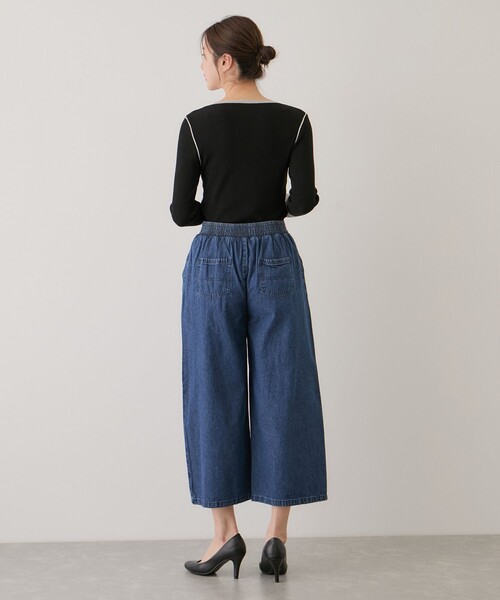 Jayro（ジャイロ）の「デニム2タックワイドパンツ（デニムパンツ・レディース・ブルー系その他4/ネイビー・M）」の18枚目の写真