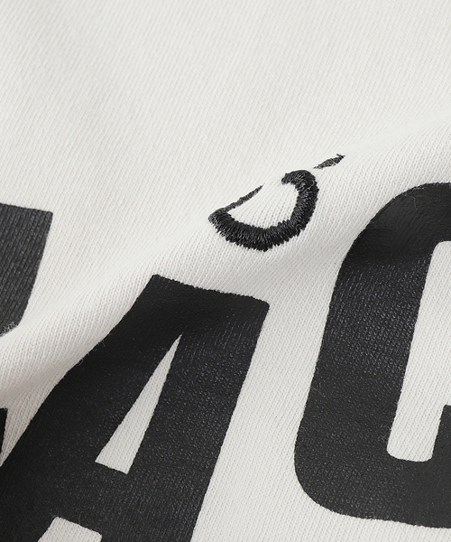 EDIFICE（エディフィス）の「NOMARHYTHM TEXTILE (ノーマリズム テキスタイル) Hand Dye Twist Tee Shirt SPE（Tシャツ/カットソー・メンズ・ホワイト×ホワイト/レッド・3/4）」の4枚目の写真