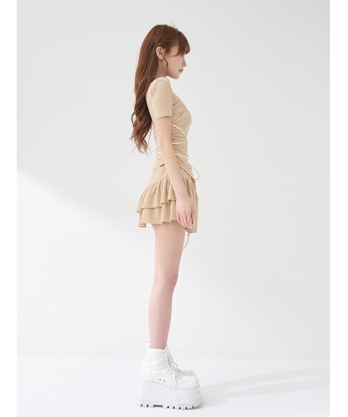 ビジューカットフリルミニセットアップ（セットアップ）｜Darich