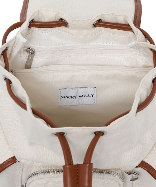 Wacky WiLLy(ワッキーウィリー)の「WOMEN'S CARGO BACKPACK(バックパック/リュック・レディース・ブラック/アイボリー/インディゴブルー・FREE)」の14枚目の写真